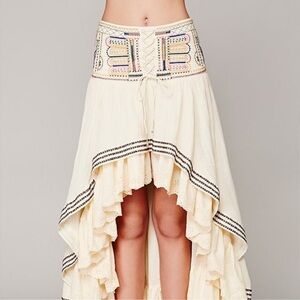 Free People, Rises in the East, high-low skirt
